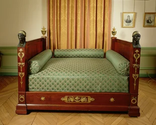 Napoleons Bett aus dem Kaiserpalast in Bordeaux, 1804-15